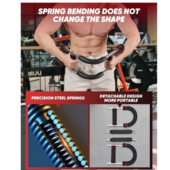 🆕🏋🏽‍♀️Saker Twister Arm Trainer - Blk/Red, 70 - 110 lbs - Picture 5 of 9